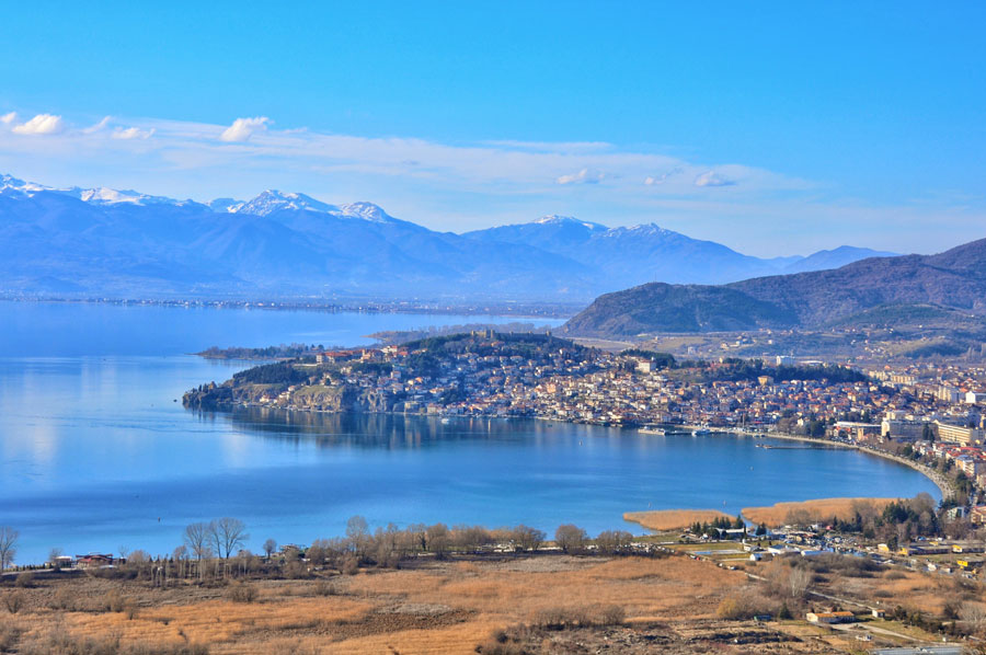 Meer van Ohrid in Macedonië